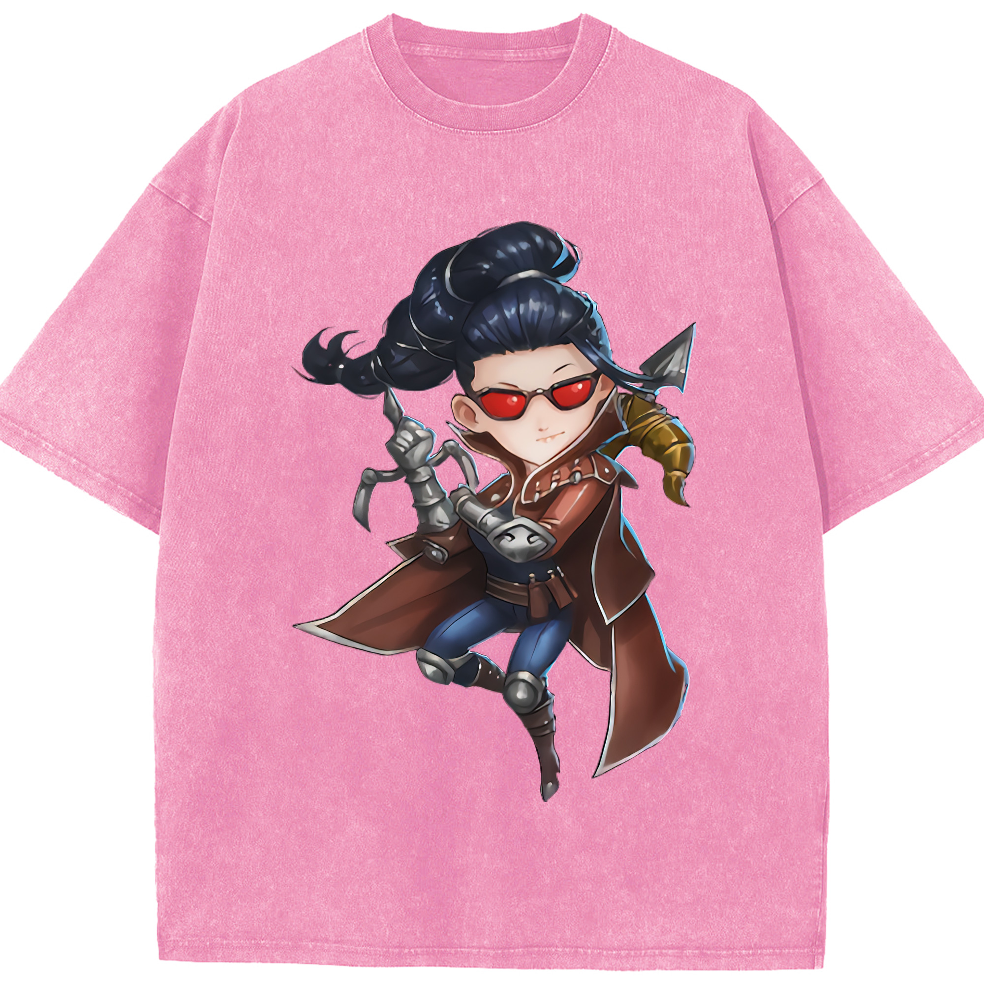 （画像用） リーグ・オブ・レジェンド League of Legends LOL 綿100% ヴィンテージ風 半袖Tシャツ（フロントプリント）